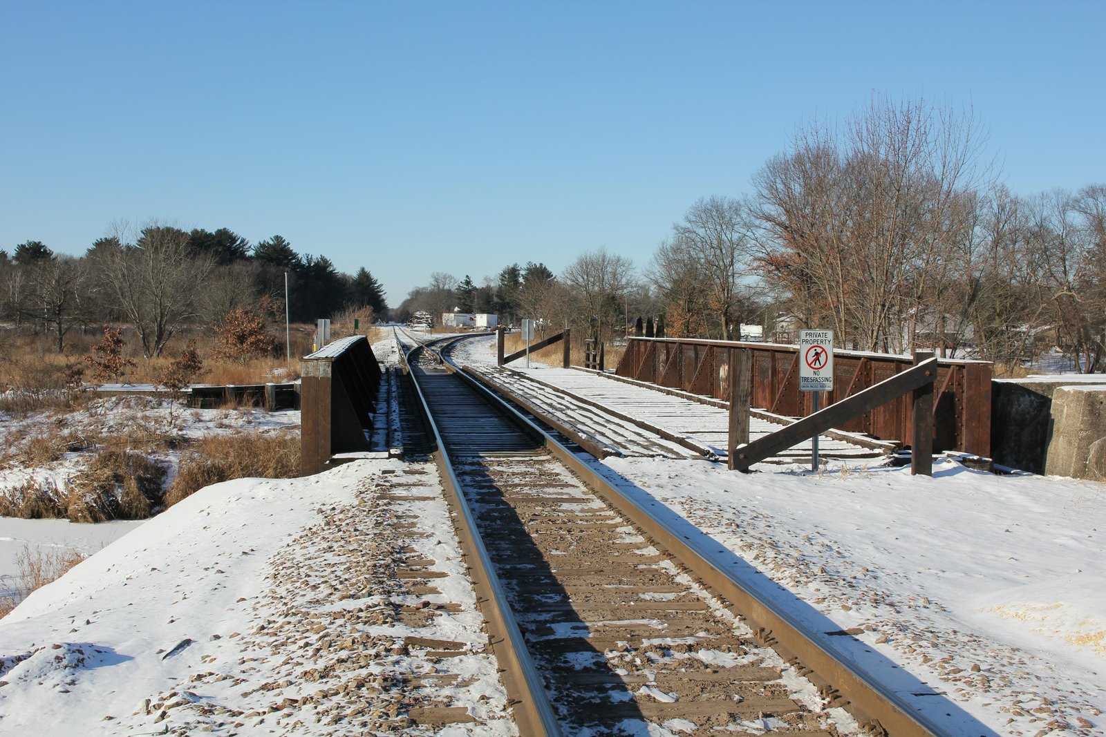Looking west